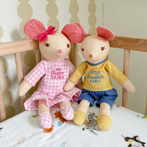 Little Brother & Big Sister Pair of Doll