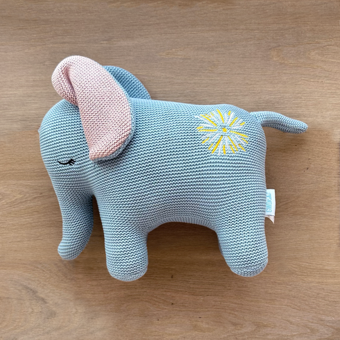 Elephant - Knitted Cotton Plush Toy