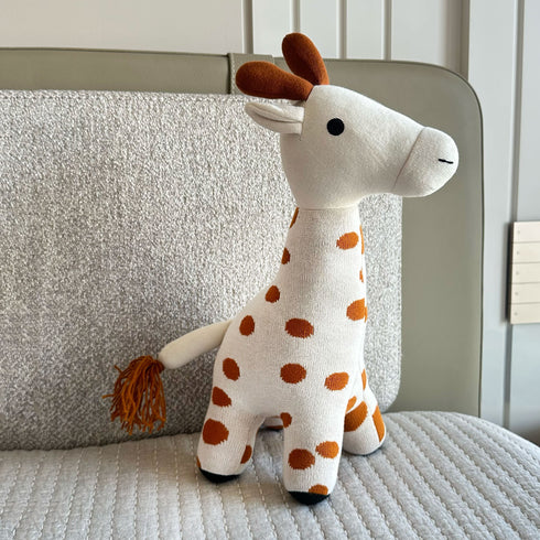 Giraffe - Knitted Cotton Plush Toy