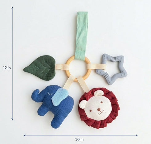 Sensory & Teether Toy Set - Jungle Animals