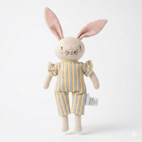 Bunny - Knitted Cotton Plush Toy