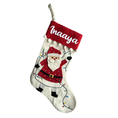 Festive Santa Claus Stocking