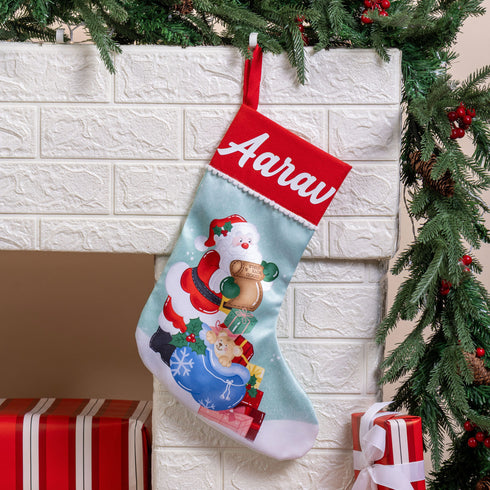 Santa Claus With Gifts - Christmas Stocking