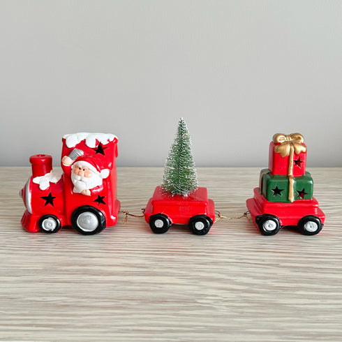 Ceramic Figurine- Train With Gifts
