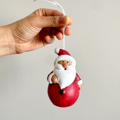 Ceramic Ornament- Merry Santa