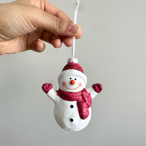 Ceramic Ornament- Frosty Snowman