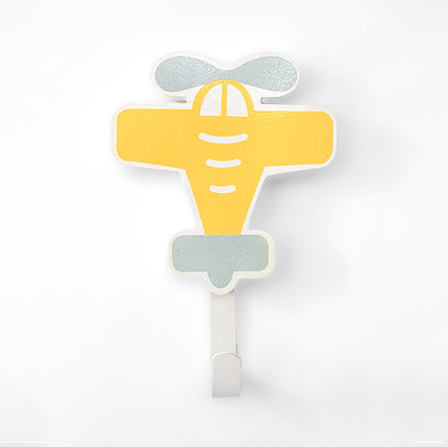 Yellow Airplane Wall Hook