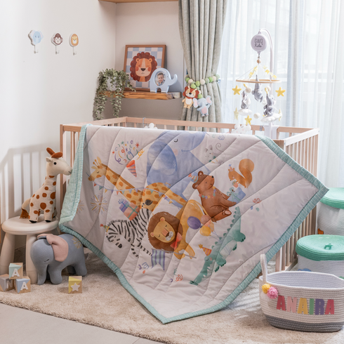 Party Animals - Cot Bedding Set of 5
