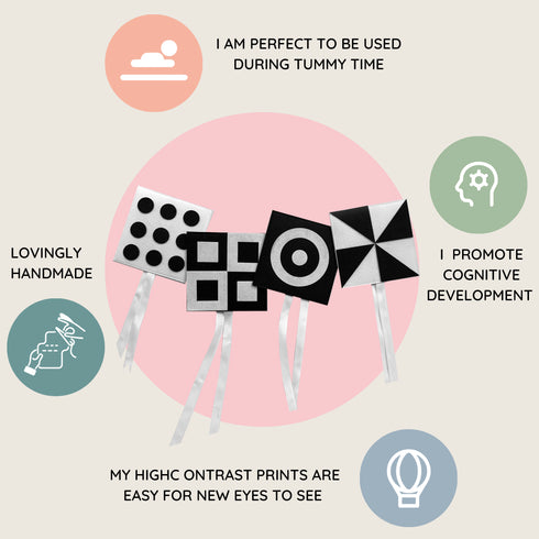 High Contrast - Baby Play Gym Hanging Set