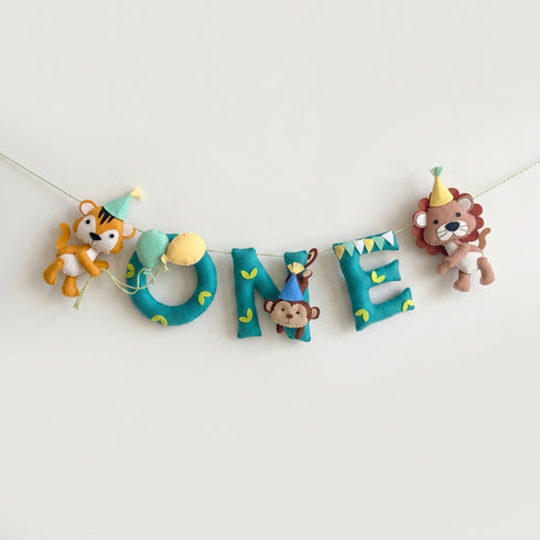 1st Birthday Garland - Animal Party