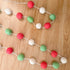 Christmas Felt Ball Garland