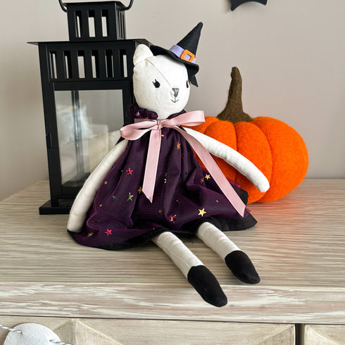 Halloween Witch Cat Doll