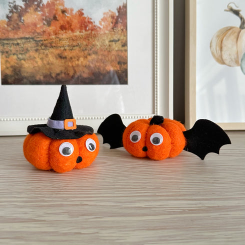 Spooky Mini Pumpkin Pair Decor