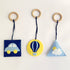 Blue skies- Play Gym Rattle Hanging Set