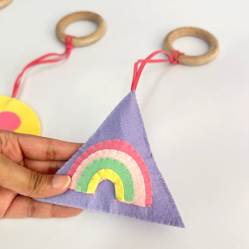 Enchanted Garden- Play Gym Rattle Hanging Set