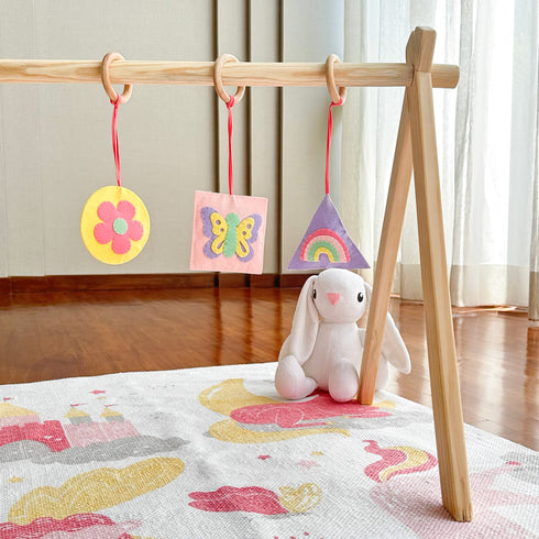 Enchanted Garden- Play Gym Rattle Hanging Set