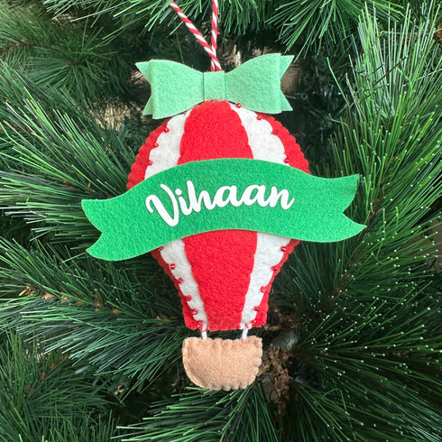 Hot Air Balloon - Felt Ornament