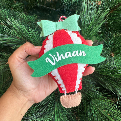 Hot Air Balloon - Felt Ornament