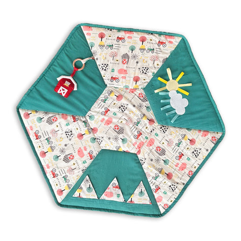 Farm Animals Play Gym & Sensory Mat Set