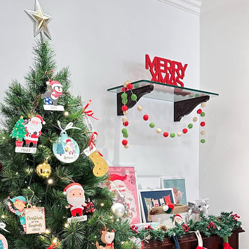 Christmas Felt Ball Garland