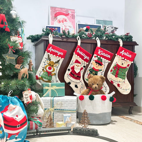 Festive Reindeer Stocking