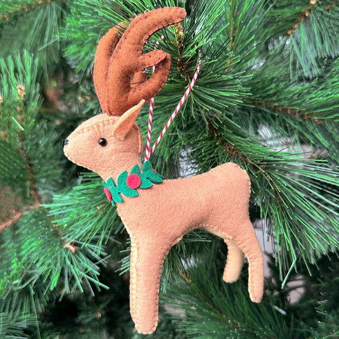 Felt Winter Friends Ornament- Reindeer