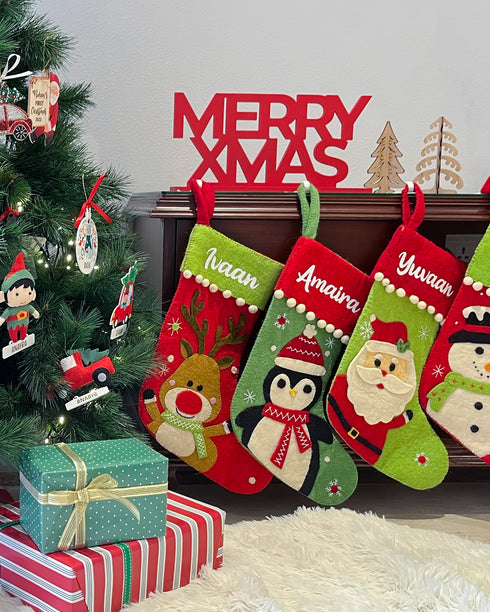 Personalised Reindeer Stocking