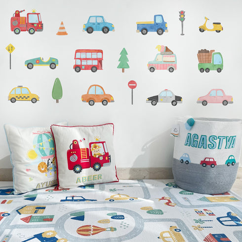 City Cars Wall Decal Sticker