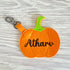 Personalised Pumpkin Halloween Keychain