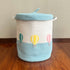 Hot Air Balloons - Blue Rope Basket With Lid