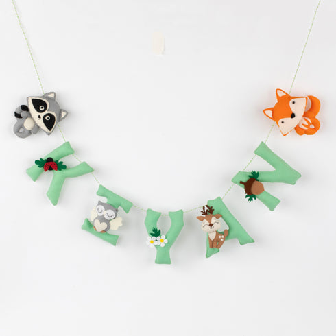 Personalised Woodland Name Bunting/Garland