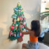 DIY Christmas Tree with 24 Ornaments