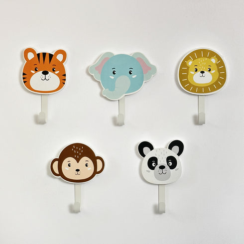 Animal Wall Hooks - Set of 5