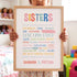 Sister Love Wall Art Frame