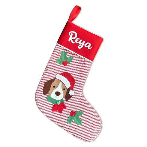 Quilted Cotton Stocking- Dog