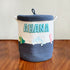 Sea Creatures - Navy Blue Rope Basket With Lid