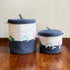Sea Creatures - Navy Blue Rope Basket With Lid