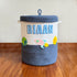 Solar System - Navy Blue Rope Basket with Lid