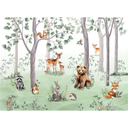 Woodland Friends Wallpaper