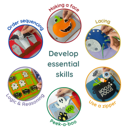 Montessori Sensory Quiet Book- Halloween