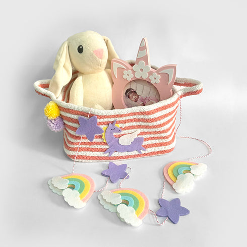 Unicorn Theme Baby Gift Hamper Basket