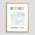 Brother Love Wall Art Frame