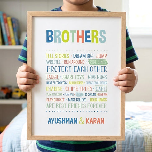 Brother Love Wall Art Frame
