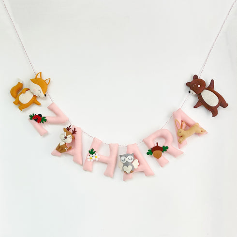 Personalised Woodland Adventures Name Bunting/Garland