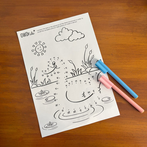 Connect the Dots- Hindi Varanmala