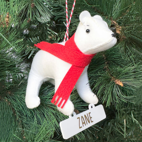Felt Winter Friends Ornament- Polar Bear