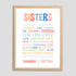 Sister Love Wall Art Frame