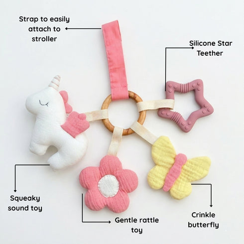 Sensory & Teether Toy Set - Unicorn Dreams