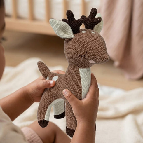 Deer - Knitted Cotton Plush Toy