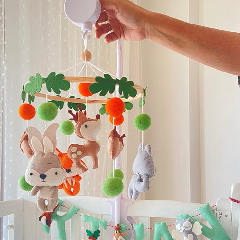 Woodland Animals Cot Mobile